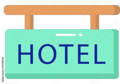 honeymoon icons signboard and hotel