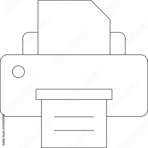 elearning icons printer and printing