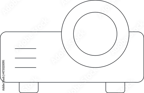 elearning icons projector and video
