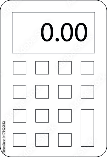 education icons calculator  and calculating
