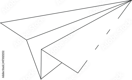 business icons paper plane and paper