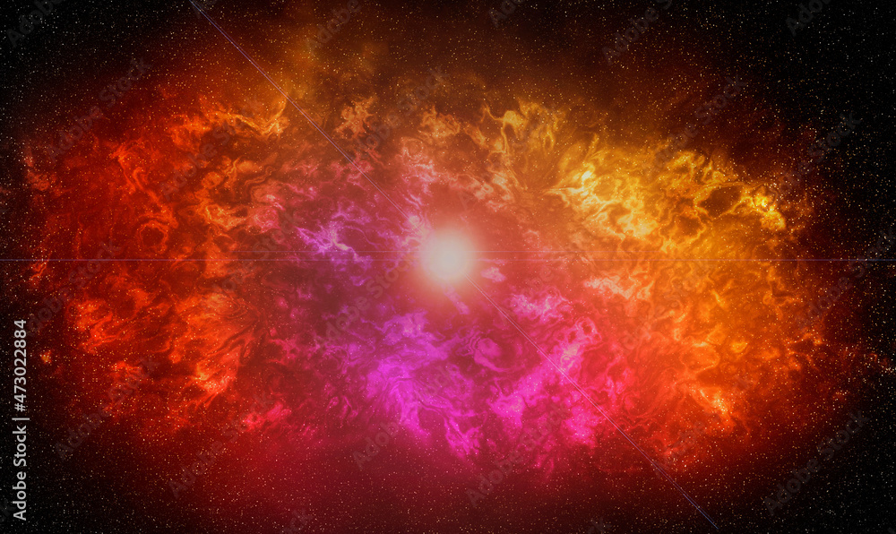 Nebula in outer space, planets and galaxy. Nebula in outer space, planets and galaxy.