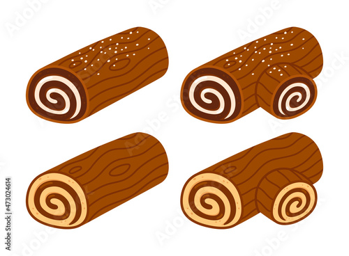 Yule log, Buche de Noel cake