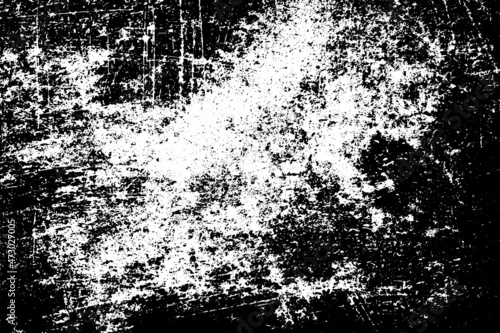 Black and white background. Monochrome grunge background. Abstract texture of dirt, dust, blots, chips. Dirty dirty surface