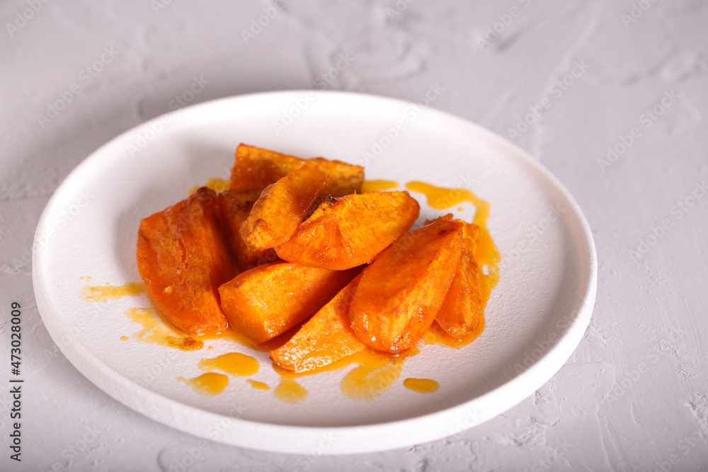 sweet potato baked in the oven with spices and oil sweet potato baked in the oven with spices and oil