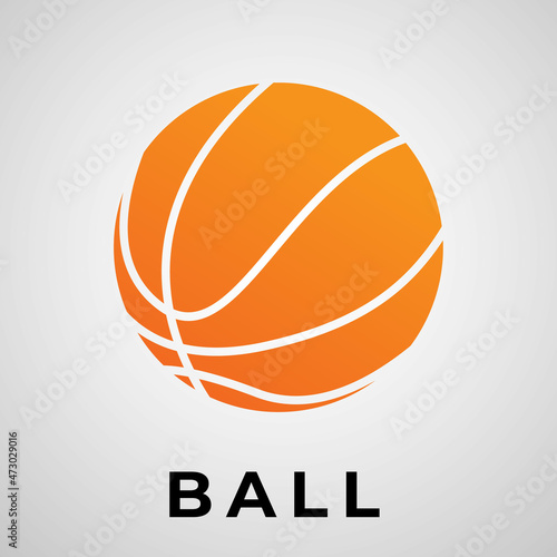 Basket ball icon simple