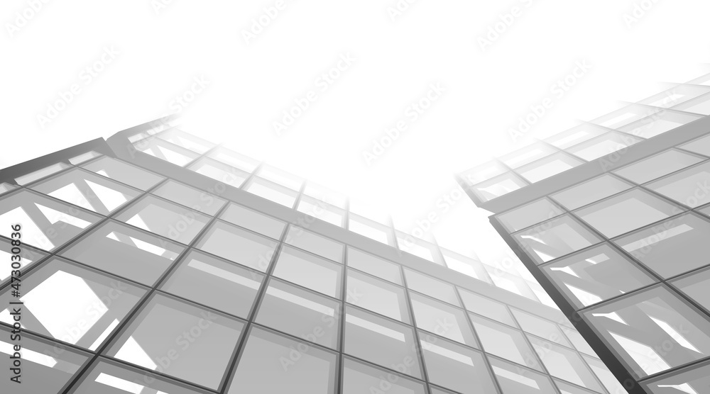 Architecture digital drawing 3d illustration Architecture digital drawing 3d illustration