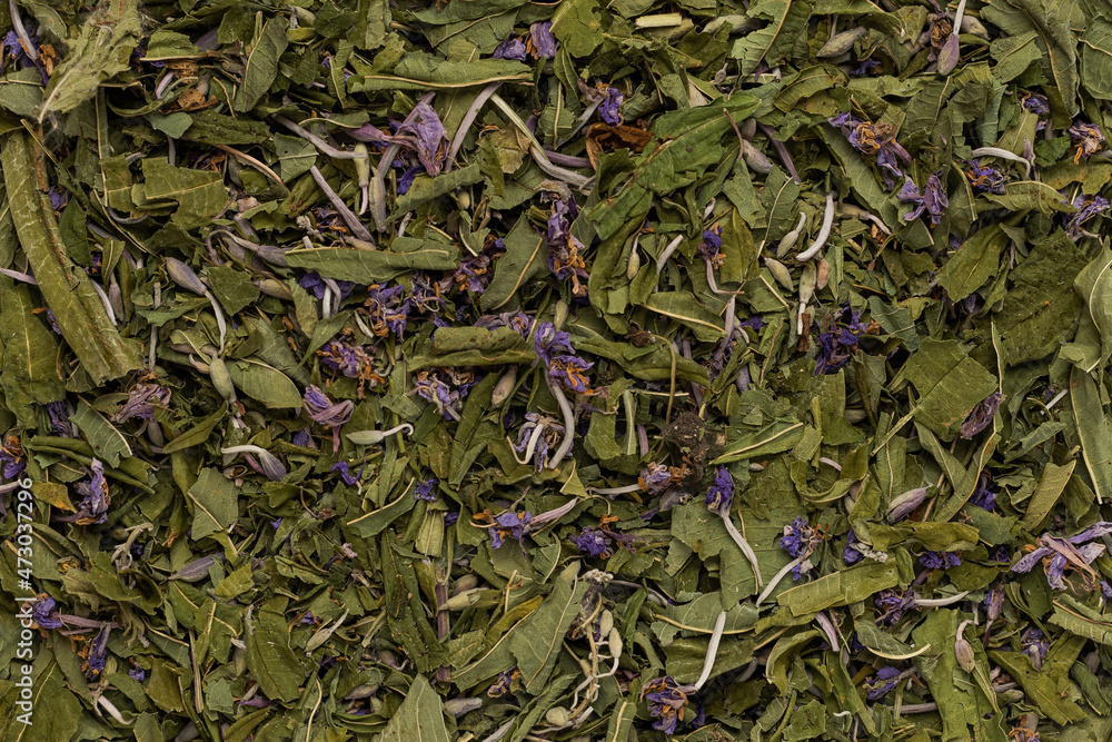 Dried willow tea solid pattern background Dried willow tea solid pattern background