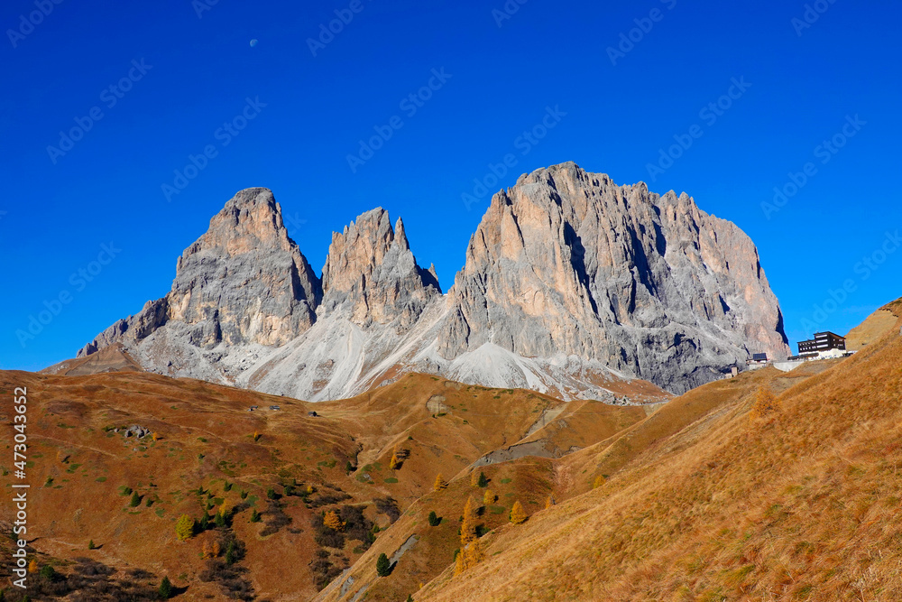 Image of Sassolungo, South Tirol, Dolomites Mountains, Italy, Europe