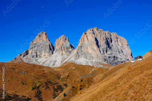 Image of Sassolungo, South Tirol, Dolomites Mountains, Italy, Europe