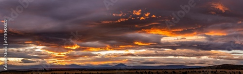 A sunset in the desert in Central Oregon