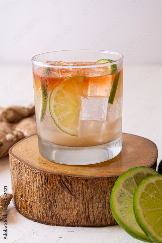 glass of lemonade glass of lemonade