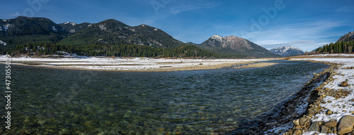 Fotografie, Tablou Little Salmon la Sac running into the Cle Elum Lake, WA
