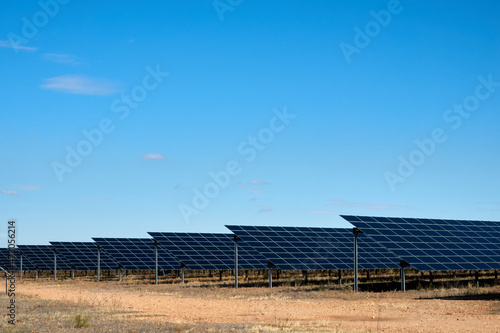 Solar power station in the field in Andalucia (Spain)