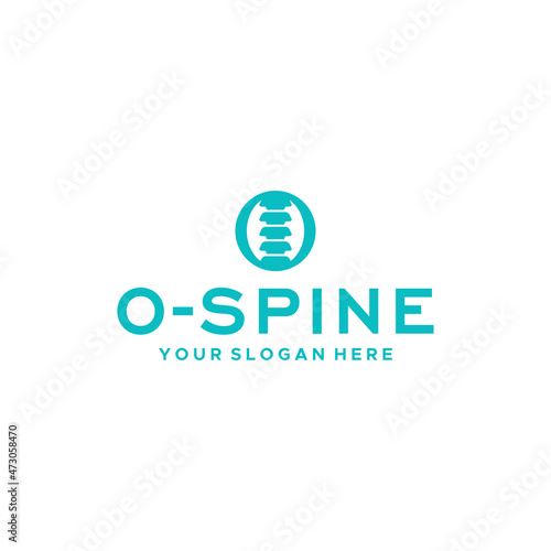 Minimalist initial O OSPINE label logo design © LogoKerens