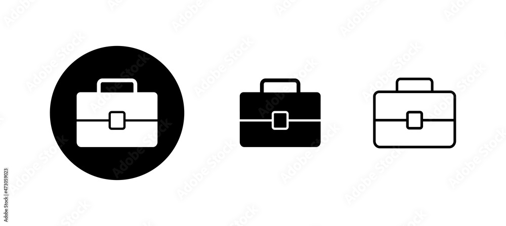 Briefcase icons set. suitcase sign and symbol. luggage symbol. Briefcase icons set. suitcase sign and symbol. luggage symbol.