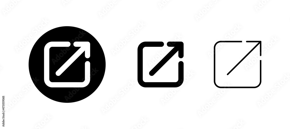 External link icons set. link sign and symbol. hyperlink symbol External link icons set. link sign and symbol. hyperlink symbol