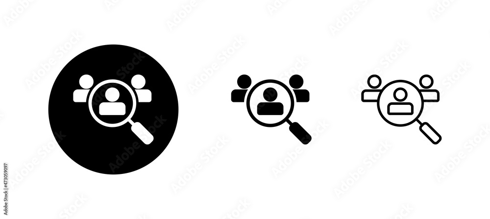 Hiring icons set. Search job vacancy sign and symbol. Human resources concept. Recruitment Hiring icons set. Search job vacancy sign and symbol. Human resources concept. Recruitment