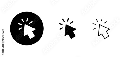 Free Download Click icons set. pointer arrow sign and symbol. cursor icon - GFXLoad