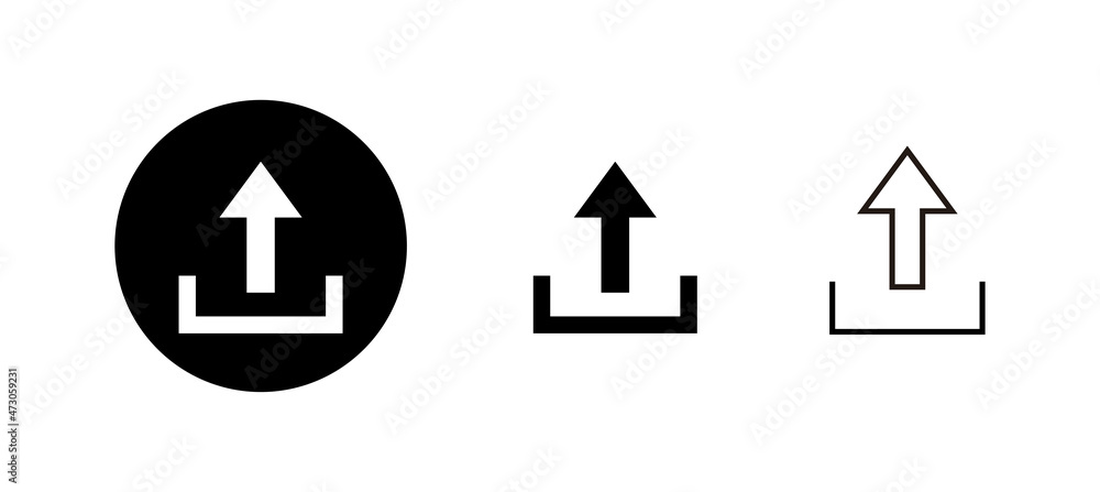 Upload icons set. load data sign and symbol Upload icons set. load data sign and symbol