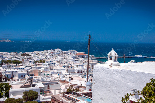 View to Mykonos island from...