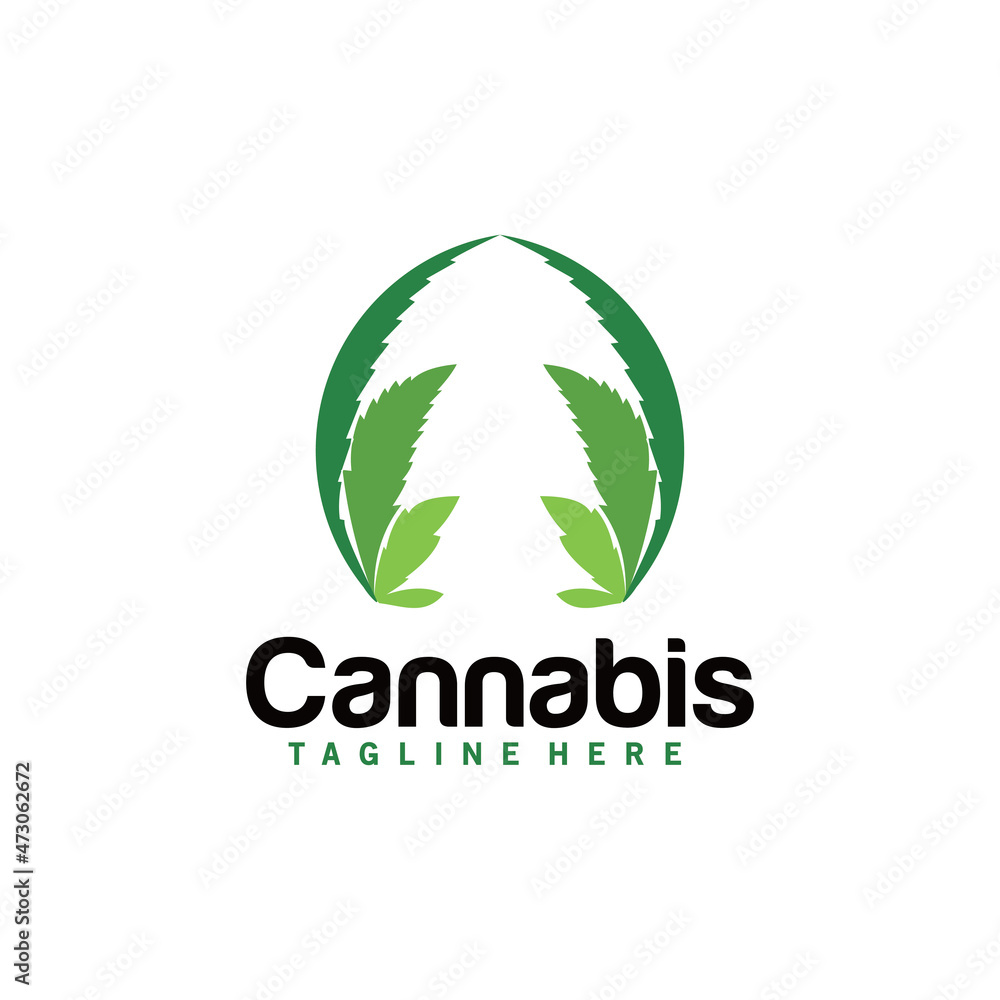 cannabis leaf logo cannabis leaf logo