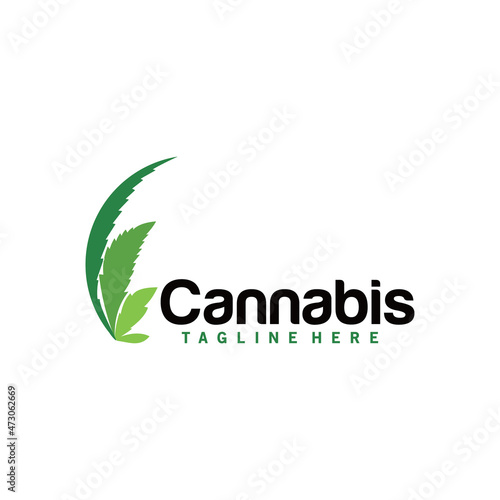 cannabis leaf logo
