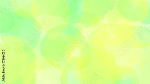 抽象　黄緑