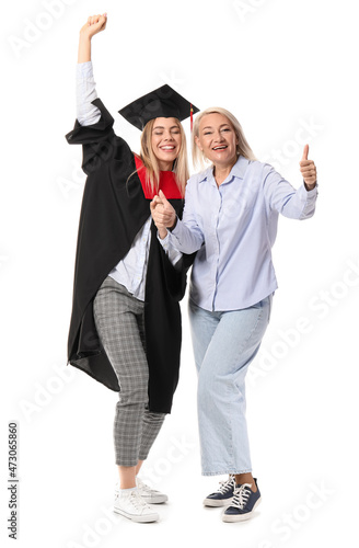 Happy female graduation stu...