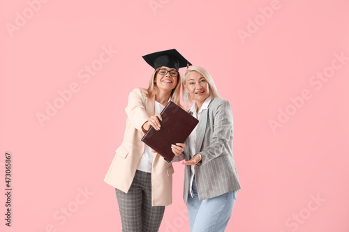 Happy female graduation stu...