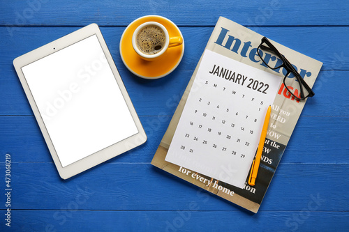 Paper calendar for January ...