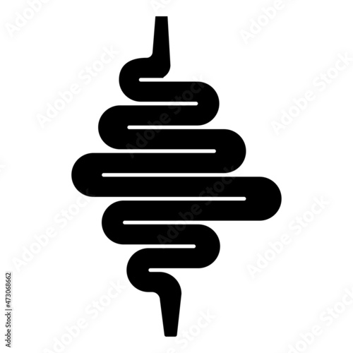 Intestines icon vector design template.