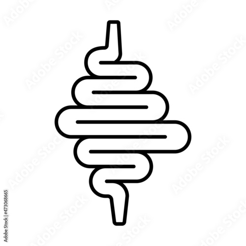 Intestines icon vector design template.