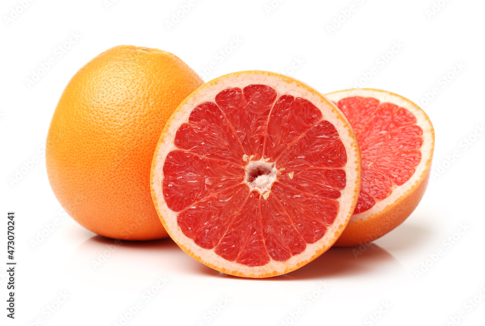 grapefruit isolated on white grapefruit isolated on white