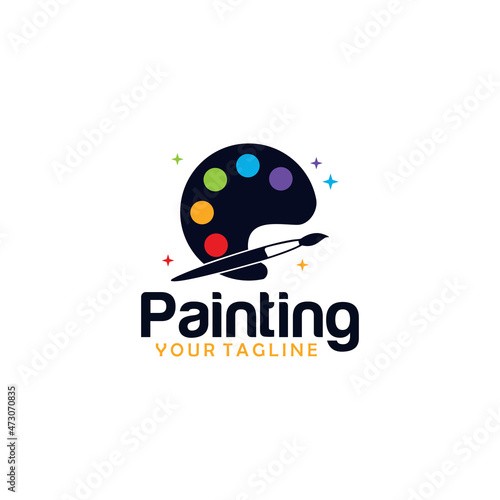 painting logo design
