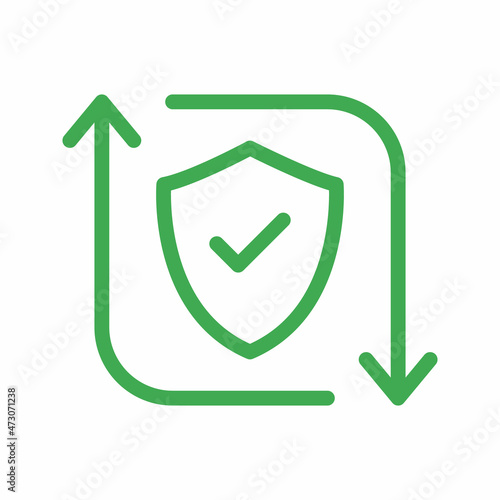 activate shield vector icon