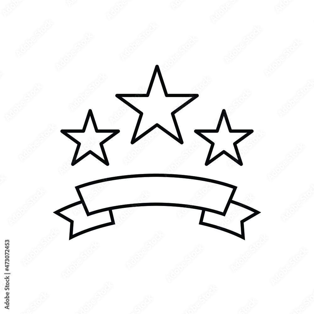 an icon related to victory, awarding, rating, etc. editable element for ui ux website or mobile application. three stars. an icon related to victory, awarding, rating, etc. editable element for ui ux website or mobile application. three stars.