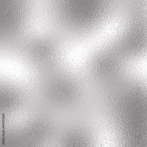 Shiny silver grey foil texture background. Vector illustration.