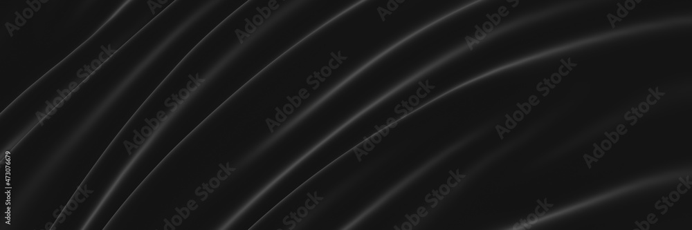 Abstract black wave background. Dark rippled cloth. Abstract black wave background. Dark rippled cloth.
