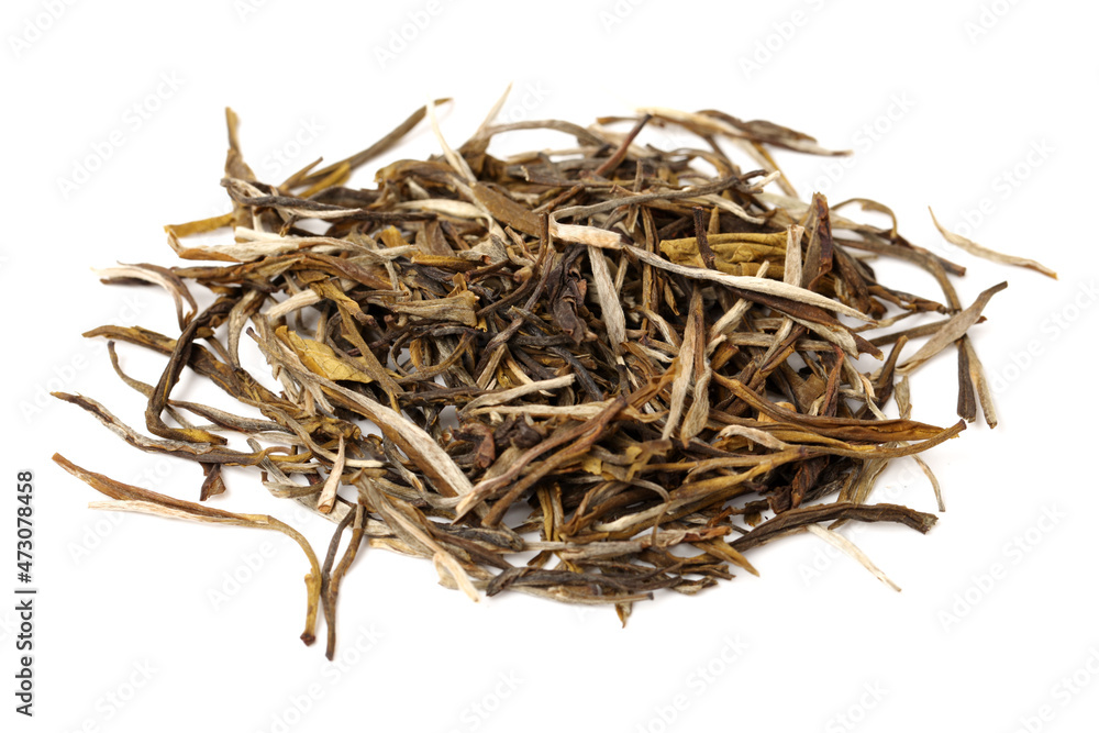 green tea on white background green tea on white background