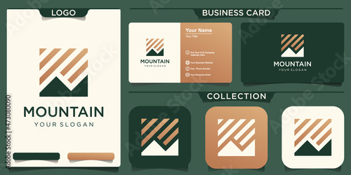 Abstract Mountain Logo.