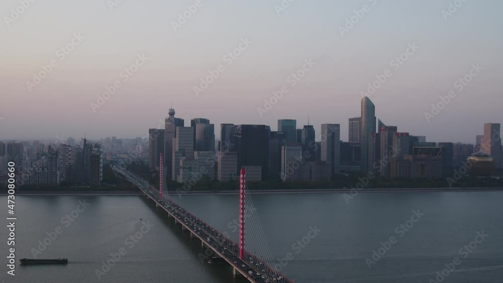 city skyline in hangzhou china city skyline in hangzhou china