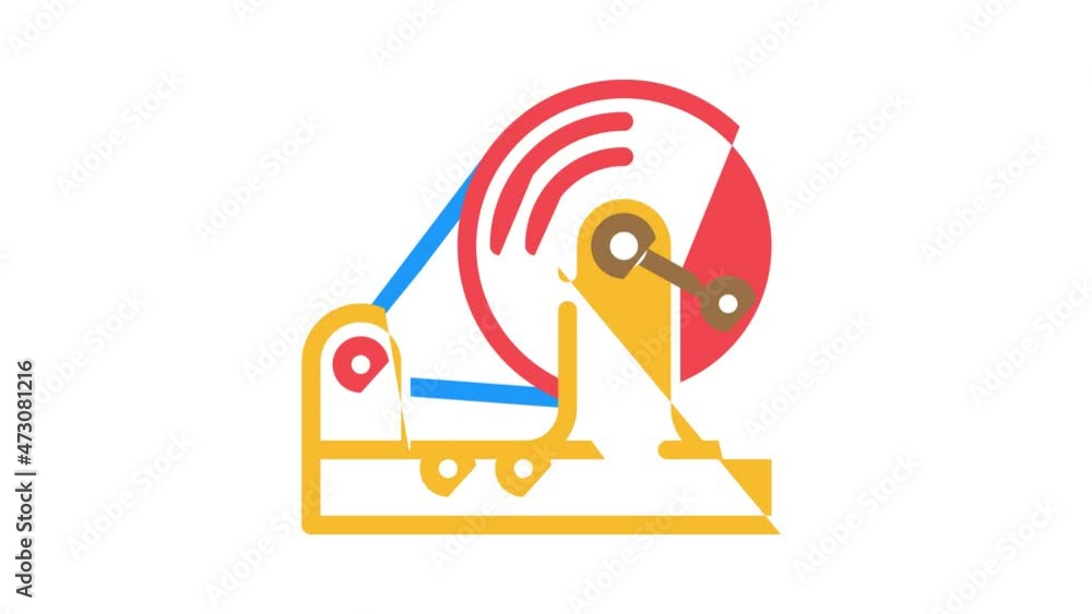 testing equipment electromagnetic animated color icon testing equipment electromagnetic sign. isolated on white background testing equipment electromagnetic animated color icon testing equipment electromagnetic sign. isolated on white background