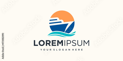 abstract Boat Logo Design inspiration