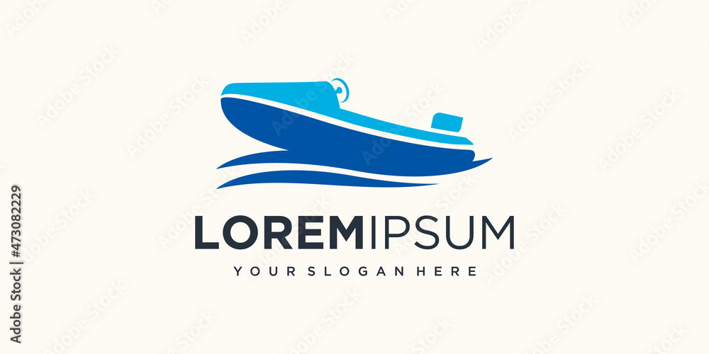 creative ship icon logo design vector illustration. creative ship icon logo design vector illustration.
