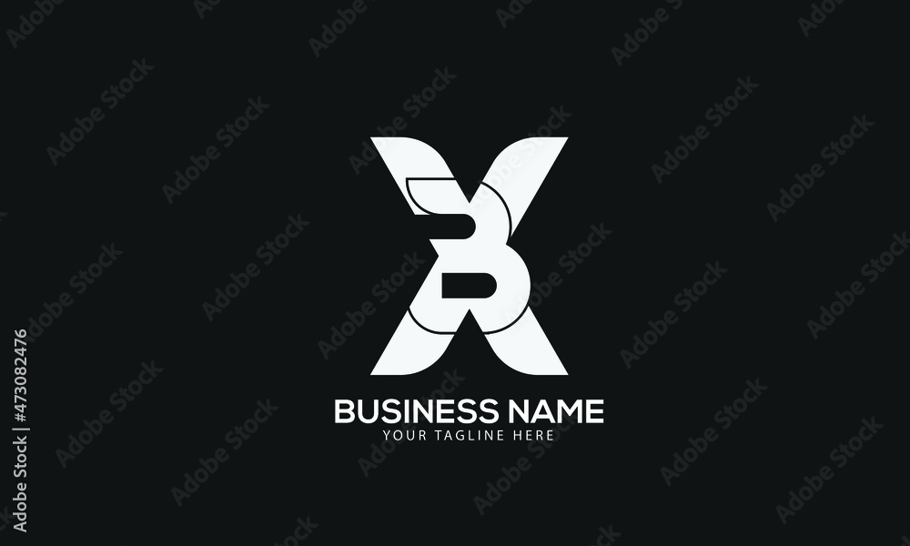 Alphabet BX or XB abstract monogram vector logo template Alphabet BX or XB abstract monogram vector logo template