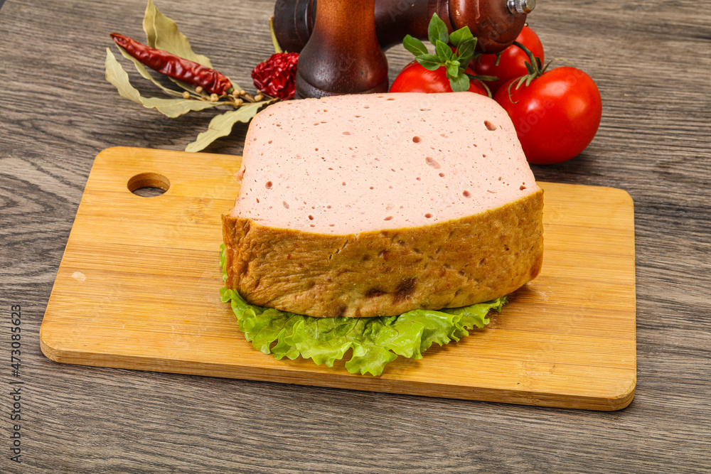 Homemade baked traditional meat loaf Homemade baked traditional meat loaf