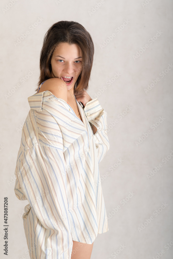 girl in a white shirt girl in a white shirt