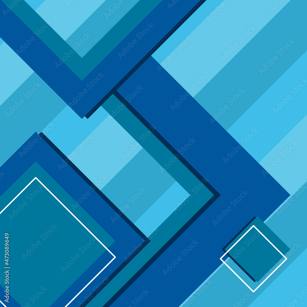 abstract background template with blue spring 3d geometric shape style abstract background template with blue spring 3d geometric shape style