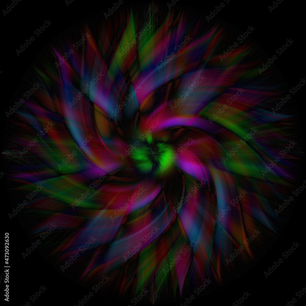A 3D rendering of an abstract bright colorful spiral background A 3D rendering of an abstract bright colorful spiral background